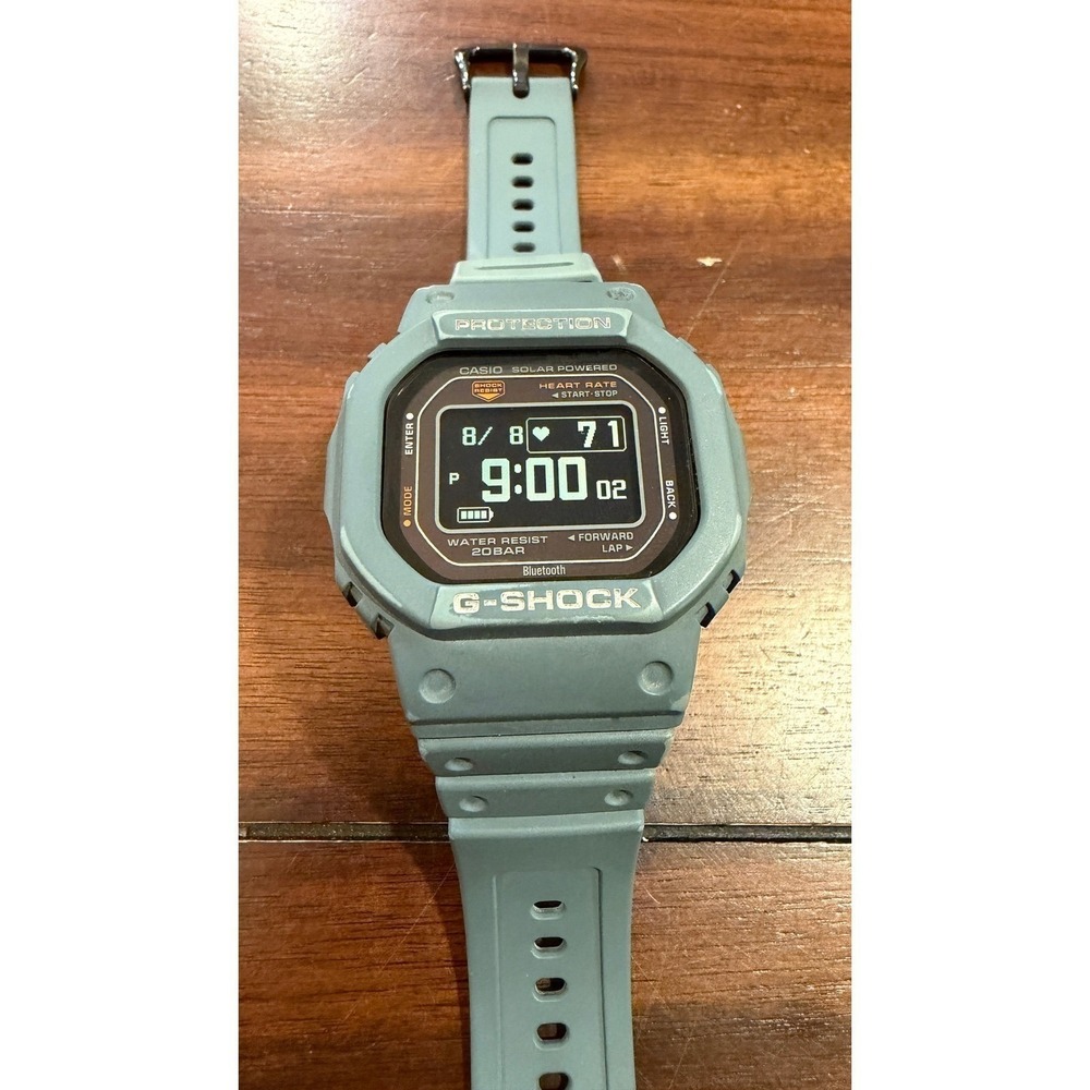 Casio G-Shock Move DW-H5600-2CR Blue Gray Heart Rate Solar Smartwatch
